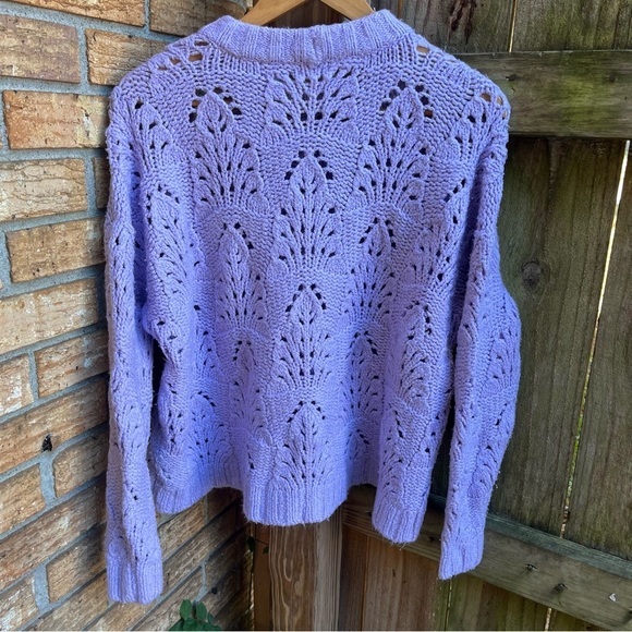 Aerie Lilac Women's Crew Neck Sweater - Picture 4 of 4